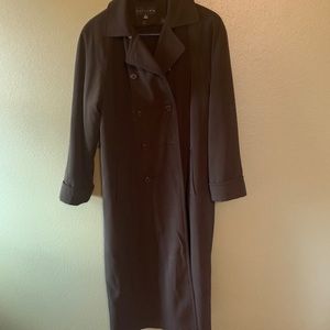 Long lined trench coat